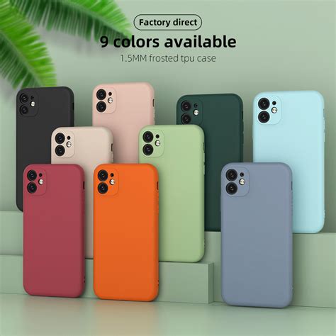 candy color frosted soft rubber matte tpu silicone phone cover case  iphone   pro max