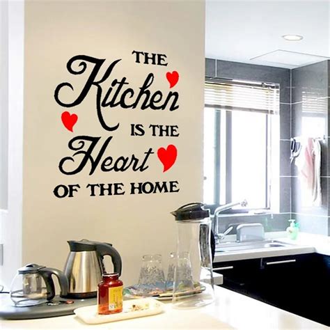kitchen wall stickerthe kitchen   heart   home wall quote