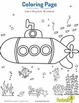 Coloring Books Craft Colouring Pages Teachervision Submarine Vbs Water sketch template