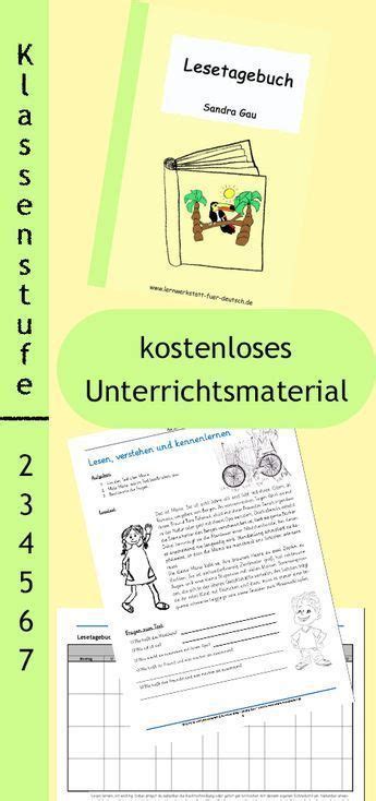 das lesetagebuch unterrichtsmaterial im fach deutsch