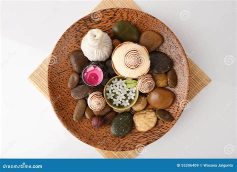 spa aromatherapy scents stock image image  plate