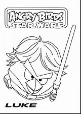 Coloring Pages Angry Wars Star Birds Luke Skywalker Vader Darth Color Kids Halloween Printable Bird Useful Most Print Fun Quality sketch template