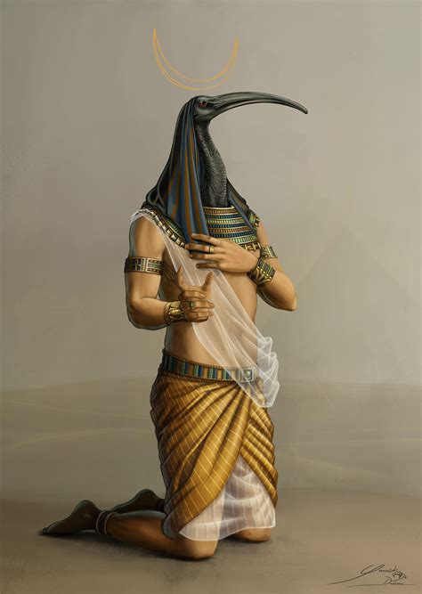 artstation thoth ancient egyptian god  knowledge