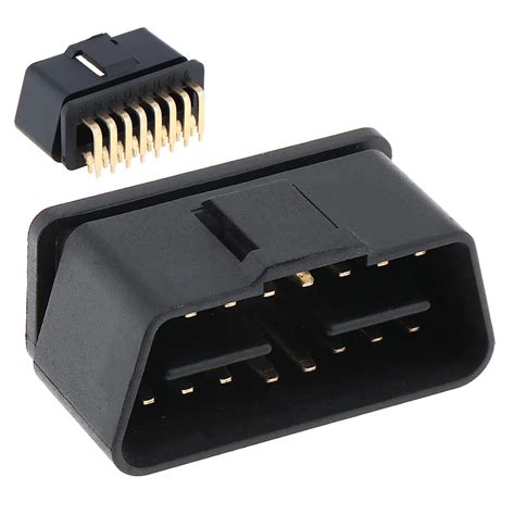 obd ii obd  degrees  pin male connector adapter wire sockets connector plug car diagnostic