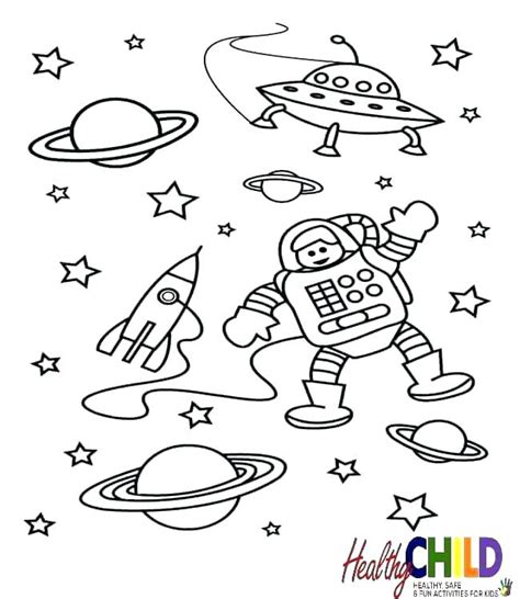 space coloring pages  preschoolers  getcoloringscom
