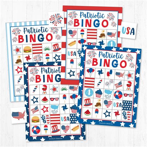 patriotic bingo  printable