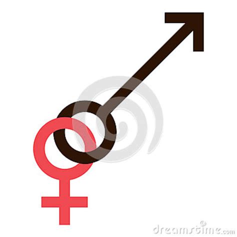 Sex Symbol Gender Man And Woman Interracial Connected