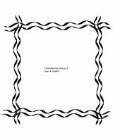 Border Designs Projects Line Simple Clipart Corner Window Library Clip sketch template