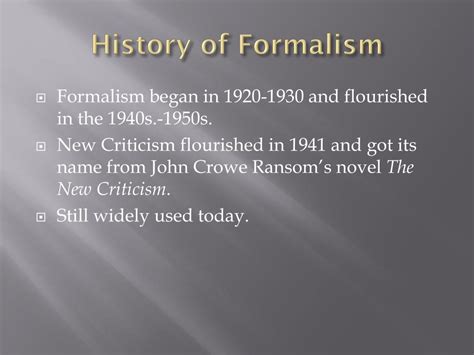 formalismnew criticism powerpoint