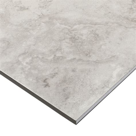 city gray      glazed porcelain stone  floor tile   tile department  lowescom