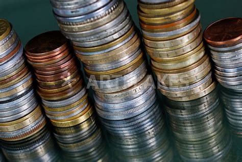 stacks   currency coins  reflective surface photography