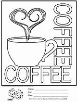 Coloring Pages Coffee Cup Cups Starbucks Kids Para Ginormasource Colouring Colorear Sheets Dibujos Print Anuncios Printable Activities Café Book Sheet sketch template