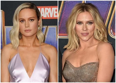 Brie Larson And Scarlett Johansson Thanos It Up At The Avengers
