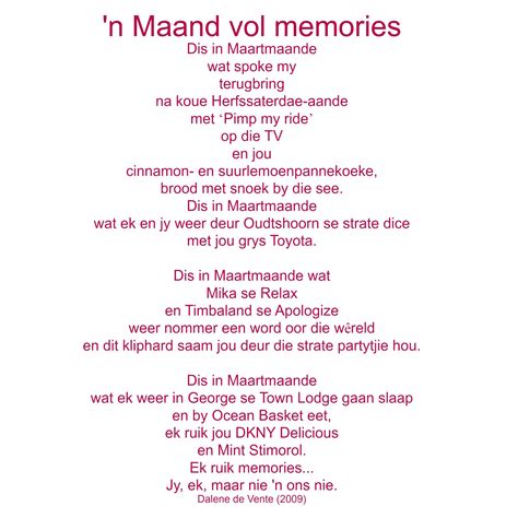 gedig  maand vol memories afrikaans words poems  nude porn