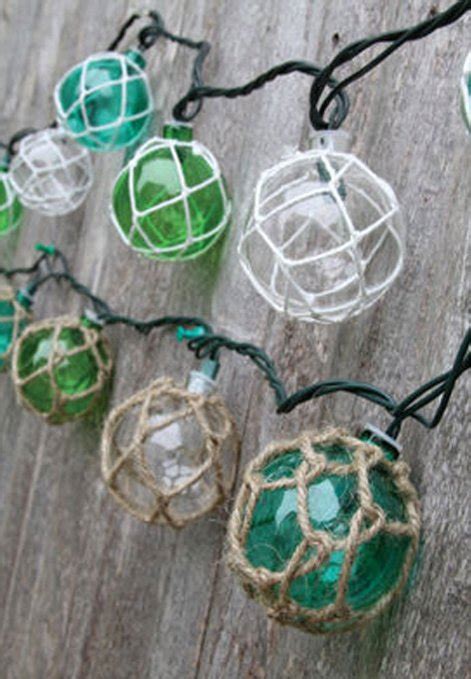 nautical retro glass style buoy plastic string lights