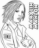 Manson Marilyn sketch template