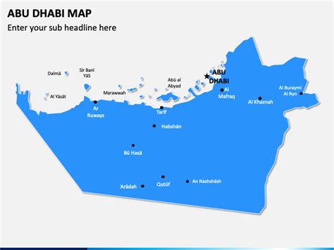 abu dhabi map powerpoint template