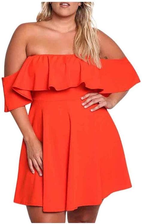 Dressuwomen Solid Plus Size Short Dress Backless Sexy Evening Party