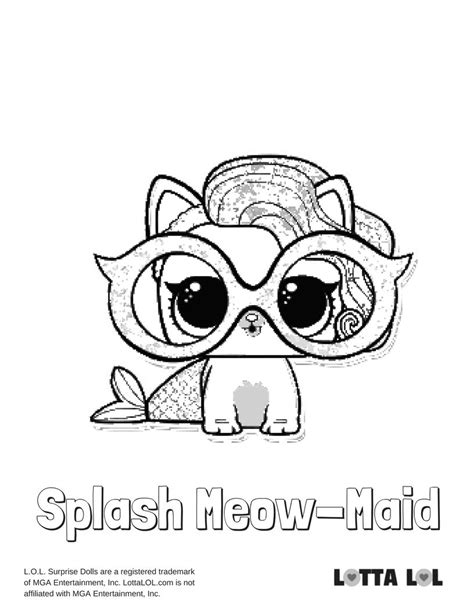 splash meow maid coloring page lotta lol  kids coloring pages