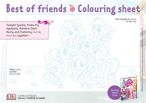 pony colouring sheet  reading agency