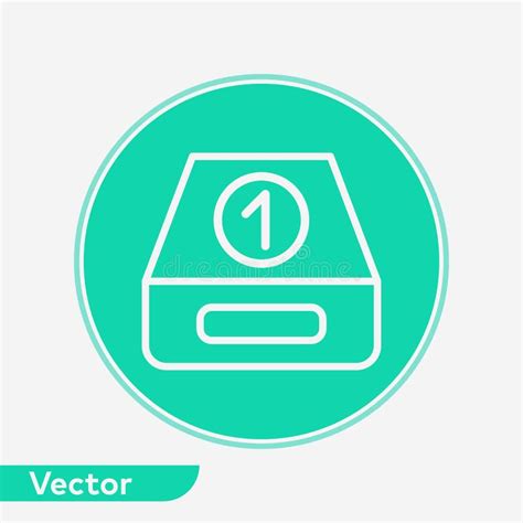 inbox vector icon sign symbol stock vector illustration  clip design