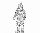 Skyrim Armor Orc Coloring Pages Elder Scrolls Yumiko Fujiwara Dragon Printable Games Collections Part Print Drawings Colouring Designlooter Template 75kb sketch template