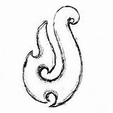 Maori Symbols Designs Tattoo Hook Fish Drawings Symbol Tattoos Meanings Tribal Zealand Samoan Drawing Patterns Carving Hooks Family Nz Stone sketch template