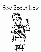 Scout Obey Scouts Cub sketch template