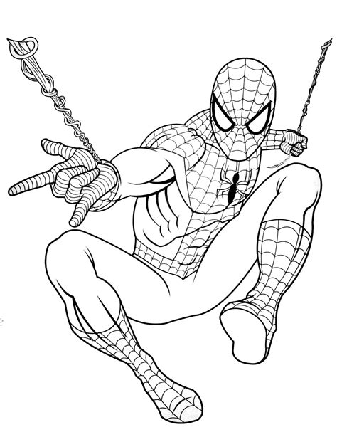 spiderman     kids coloring page coloring home
