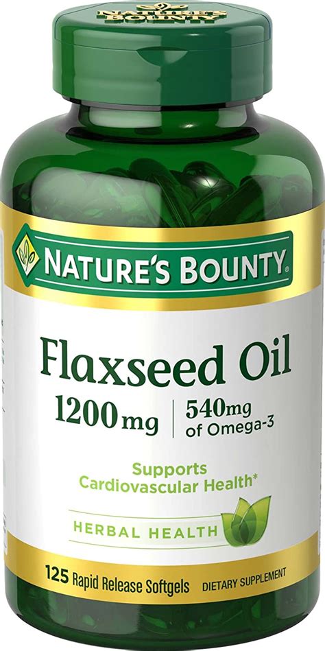 flax oil vitamin   life