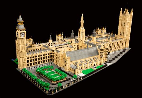 impressive lego palace  westminster built   bricks