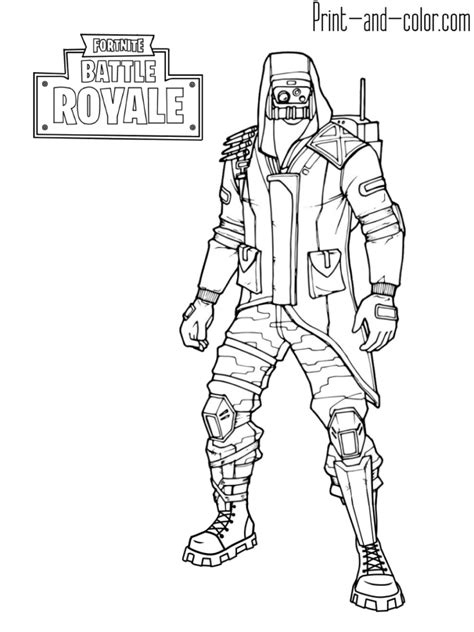 fortnite battle royale coloring page archetype skin outfit coloriage