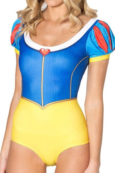Snow White Puff Sleeve Swimsuit For Adults No Black