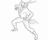 Coloring Iron Fist Marvel Pages Capcom Vs Spiderman Ultimate Ironfist Printable Character sketch template