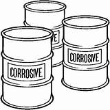 Container Corrosive Clipart Drums Drum Corrosives Cliparts Library Clipground sketch template