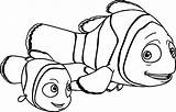 Nemo Marlin Finding Coloring Pages Disney Wecoloringpage sketch template