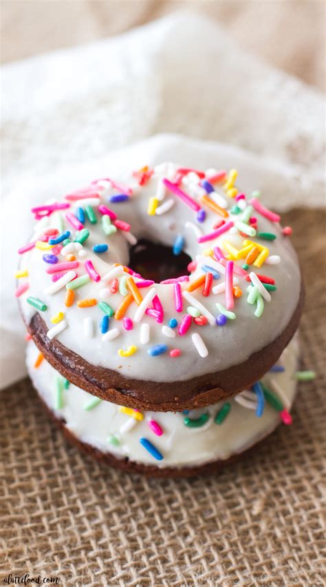 chocolate sprinkle donuts  vanilla glaze  latte food