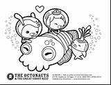 Octonauts Octonautas Colorir Gup Recortar Colouring Kratt Aventuras Pegar Amigazazo Discovery Cuttlefish sketch template