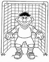 Soccer Coloring Pages Color Things Manchester Goalie Goalkeeper Printable Sesame Street Fun United Logo Ernie Clipart Goal Keeper Futbol Portero sketch template