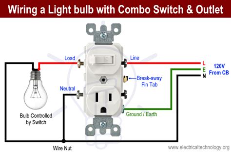 wire combo switch outlet combo device wiring light switch wiring wire switch home