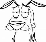 Courage Cowardly Dog Coloring Pages Cartoon Network Categories Kids sketch template