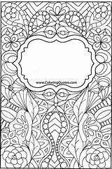 Coloring Pages Cover Book Covers Colouring Binder Printable Adult Books Sheets School Notebook Color Back Doodle Template Planner Shadows Choose sketch template