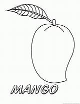Mango Coloring Pages Drawing Fruit Papaya Clipart Part Getdrawings Library Mcintosh Coloringhome Codes Insertion sketch template