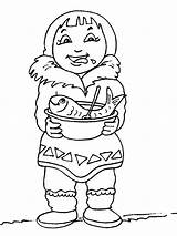 Inuit Eskimosi Enfants Coloriages Kolorowanki Kolorowanka Dzieci Personnages Eskimos Télécharge Partage Imprime sketch template