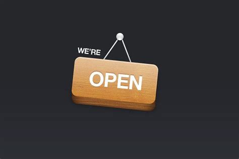 open sign icons open website open signs interactive design