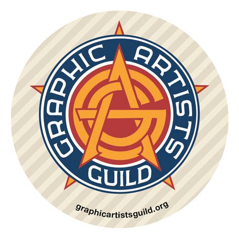 guild logo sticker  graphic artist guild