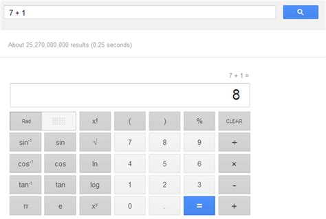 google calculatorrekenmachine  plaats van een app