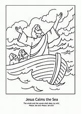 Coloring Pages Jesus Storm Calms Lds Bible Calming Printable Sea Nursery Calm Sheets Sheet Stormfly Heals Colouring Kids Preschool Sick sketch template