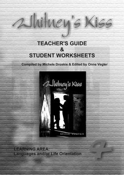whitneys kiss teachers guide