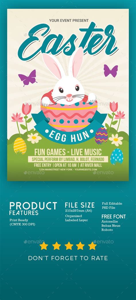 easter egg hunt flyer event flyer templates print fonts easter egg